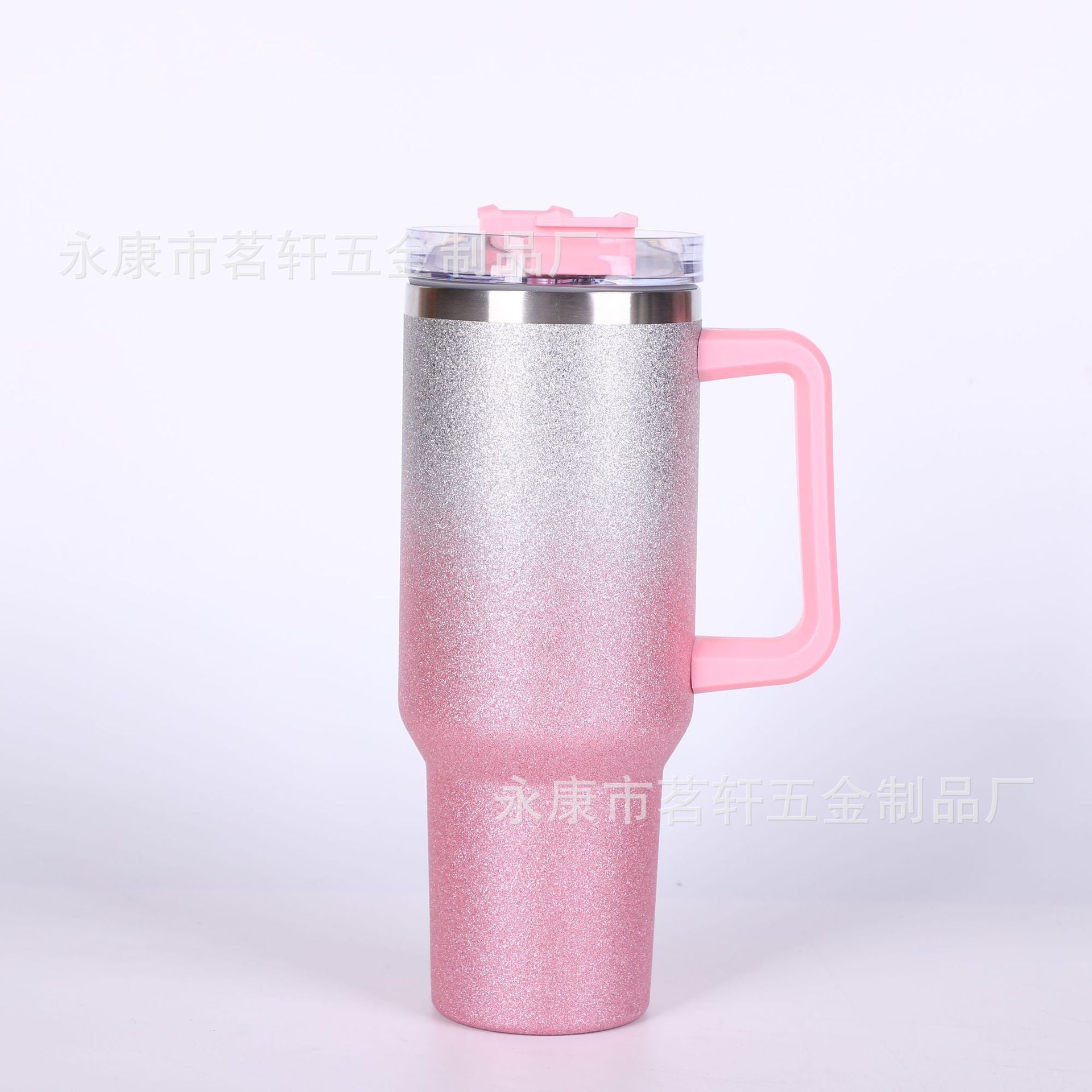 Wholesale Tumbler Diamond Painted Stainless Steel Double Layer 40oz Ice Mug with Handle